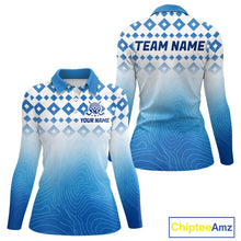 Load image into Gallery viewer, Personalized Green Golf Polos Shirts For Women Custom Golf Ball Ladies Golf Tops NBT535
