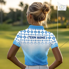 Load image into Gallery viewer, Personalized Green Golf Polos Shirts For Women Custom Golf Ball Ladies Golf Tops NBT535