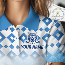 Load image into Gallery viewer, Personalized Green Golf Polos Shirts For Women Custom Golf Ball Ladies Golf Tops NBT535