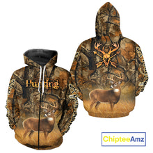 Load image into Gallery viewer, Whitetail Deer 3D All Over Printed Fall Season Camo Custom Name Best Gifts for Hunters NBT69