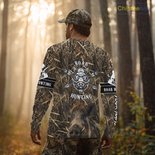 Load image into Gallery viewer, Personalized Wild Boar Hunting Camouflage Customize Name 3D All Over Printed Boar Hunting Shirts NBT104