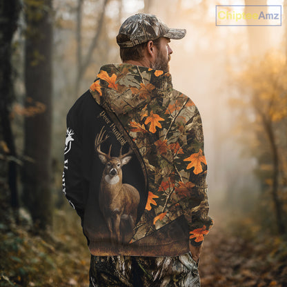 Whitetail Deer Hunting Orange Camouflage Shirts for Men, Hunting Clothes for Deer Hunting Season NBT105