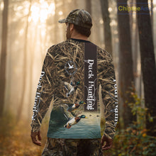 Load image into Gallery viewer, Best Duck Hunting Camouflage Custom Name 3D Shirts, Personalized Duck Hunting Gifts NBT113