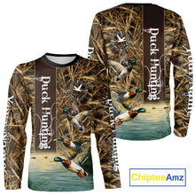 Load image into Gallery viewer, Best Duck Hunting Camouflage Custom Name 3D Shirts, Personalized Duck Hunting Gifts NBT113