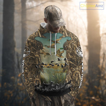 Load image into Gallery viewer, Waterfowl Duck Hunting Camouflage 3D Printing Shirts, Personalized Duck Hunting Shirts NBT137