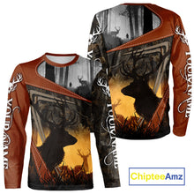 Load image into Gallery viewer, Custom Deer Hunting 3D Printing Brown Camo Shirts for Men, Deer Camp Clothes, Hunting Gifts NBT67