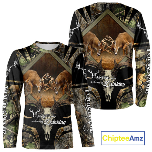 Personalized Mule Deer Hunting Forest Camo 3D All Over Printed Shirts, Best Deer Hunting Gifts for Men NBT77
