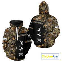 Load image into Gallery viewer, Custom Deer Hunting Fall Camo Shirts for Men, Hunting Gifts, Camouflage Deer Hunting Shirts NBT84