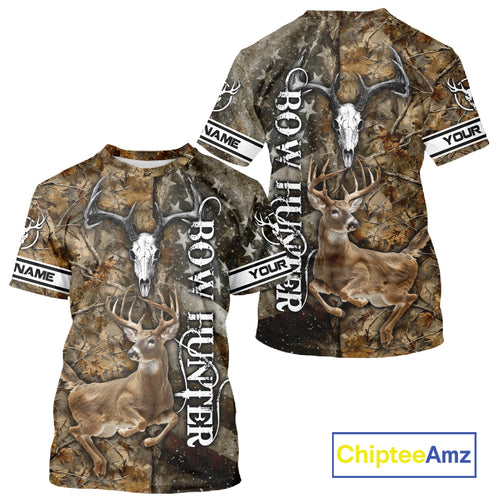 Best Deer Hunting American Flag Custom Camo Shirts for Deer Season, Hunting Shirts for Men NBT89