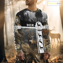 Load image into Gallery viewer, Deer Hunting Brown Camouflage Custom Shirts, Camouflage Deer Shirt, Hunting Gifts NBT74