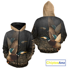 Load image into Gallery viewer, Beautiful Mallard Duck Hunting 3D Print Camouflage Shirts, Duck Hunting Clothes NBT208