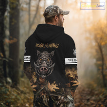 Load image into Gallery viewer, Custom Wild Hog Hunting Camo 3D All Over Printing Shirts for Men, Boar Hunting Gifts NBT123