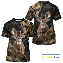 Load image into Gallery viewer, Best Whitetail Deer Hunting Black Camouflage 3D Printing Shirts, Gift Ideas for Hunters NBT236