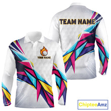 Load image into Gallery viewer, Mens Golf Polo Shirts Custom Name Golf Shirts For Men, White Golf Shirts, Gift For Golf Lovers NBT549