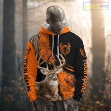 Load image into Gallery viewer, Deer Hunting Orange Camouflage 3D Prints Shirts for Hunters, Best Custom Hunting Shirts NBT178