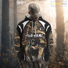 Load image into Gallery viewer, Duck Hunting with Black Lab Camo 3D All Over Printed Shirts, Camouflage Duck Hunting Clothing NBT206