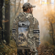 Load image into Gallery viewer, Brown Camo Wild Boar Hunting Shirt Custom Name Hunting Clothes Gifts for Hunter NBT125