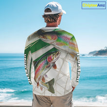 Load image into Gallery viewer, Rainbow Trout Fishing Tournament Shirts Long Sleeve, Custom Trout Fishing Shirts NBT429