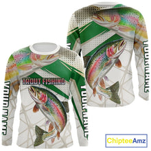 Load image into Gallery viewer, Rainbow Trout Fishing Tournament Shirts Long Sleeve, Custom Trout Fishing Shirts NBT429
