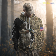 Load image into Gallery viewer, Duck Hunting with German Wirehaired Pointer Customize Name 3D All Over Printed Shirts Personalized Gift NBT151