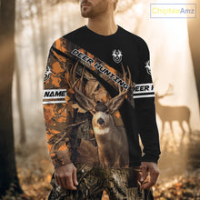 Load image into Gallery viewer, Deer Hunting Orange Camouflage Custom Name Shirts, Personalized Deer Hunting Clothes, Hunting Gifts NBT167