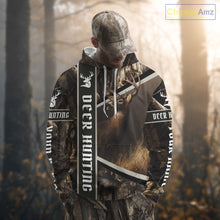 Load image into Gallery viewer, Deer Hunting Custom Name Camouflage Hunting Clothes, Deer Hunting Clothes, Hunting Gifts NBT190