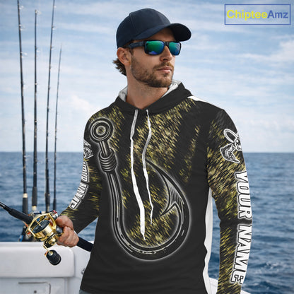 Custom Fish Hooks Bass Fishing Tournament Shirts Long Sleeve, Bass Fishing Shirts NBT454
