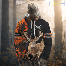 Load image into Gallery viewer, Orange Forest Camo Deer Hunting Shirts, Deer Hunting With Full All Over 3D For Deer Hunters NBT274