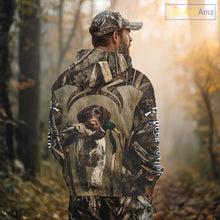 Load image into Gallery viewer, Mallard Duck Hunting German Wirehaired Pointer Dog Camouflage Shirts for Hunters, Duck Hunting Clothing NBT211