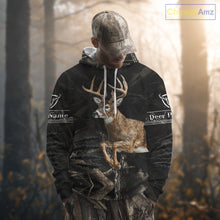 Load image into Gallery viewer, Deer Hunting Dark Camouflage Shirts for Deer Hunters, Personalized Hunting Shirts NBT278
