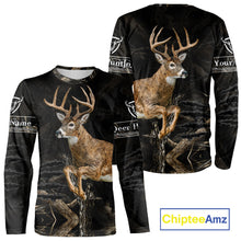 Load image into Gallery viewer, Deer Hunting Dark Camouflage Shirts for Deer Hunters, Personalized Hunting Shirts NBT278
