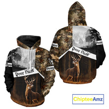 Load image into Gallery viewer, Custom Whitetail Deer Hunting Camouflage Shirts, Hunting Clothes for Men Hunter Gift Ideas NBT134