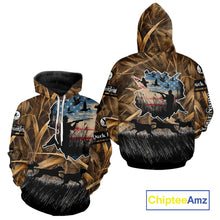 Load image into Gallery viewer, Custom Duck Hunting Camo USA Flag Custom Name 3D Printing Shirts, Duck Hunting Shirts NBT148