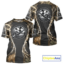 Load image into Gallery viewer, Personalized Duck Hunting Grass Camouflage All Over Printing Shirts, Duck Hunting Clothing, Hunting Gifts NBT240