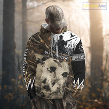 Load image into Gallery viewer, Duck Hunting Camouflage Mallard Duck Custom Name Shirts, Best Duck Hunting Season Gifts NBT149