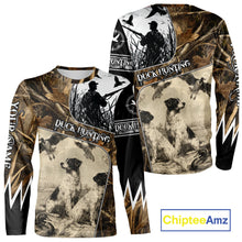 Load image into Gallery viewer, Duck Hunting Camouflage Mallard Duck Custom Name Shirts, Best Duck Hunting Season Gifts NBT149