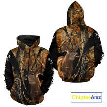 Load image into Gallery viewer, Whitetail Deer Hunting Shirt Custom Name Fall Camo, Season Deer Hunting Clothes For Men NBT252