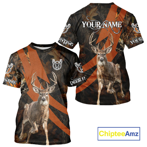Best Custom Camouflage Whitetail Deer Hunting Shirt All-Over Print 3D For Deer Hunters NBT255