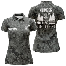 Load image into Gallery viewer, Retro Grey Camo Disc Golf Polo Shirts Custom Camouflage Disc Golf Shirts For Women Golf Gifts LDT0522
