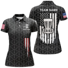Load image into Gallery viewer, Retro American Flag Disc Golf Polo Shirt Custom Patriotic Golf Shirts For Women Golf Gifts LDT0794