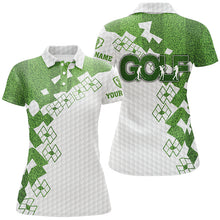 Load image into Gallery viewer, Elegant Golf In Green Womens Golf Polo Shirt White Green Golf Shirts For Women Golfing Gifts LDT0585