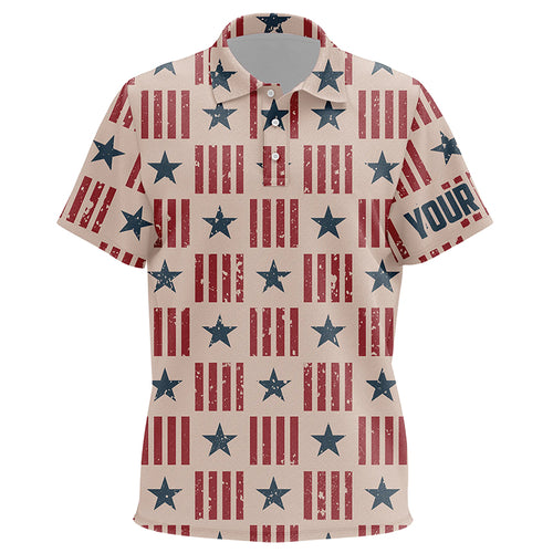 Usa Patriot Seamless Kids Golf Polo Shirt Retro American Unisex Golf Shirts For Kid Golfing Gifts LDT0599