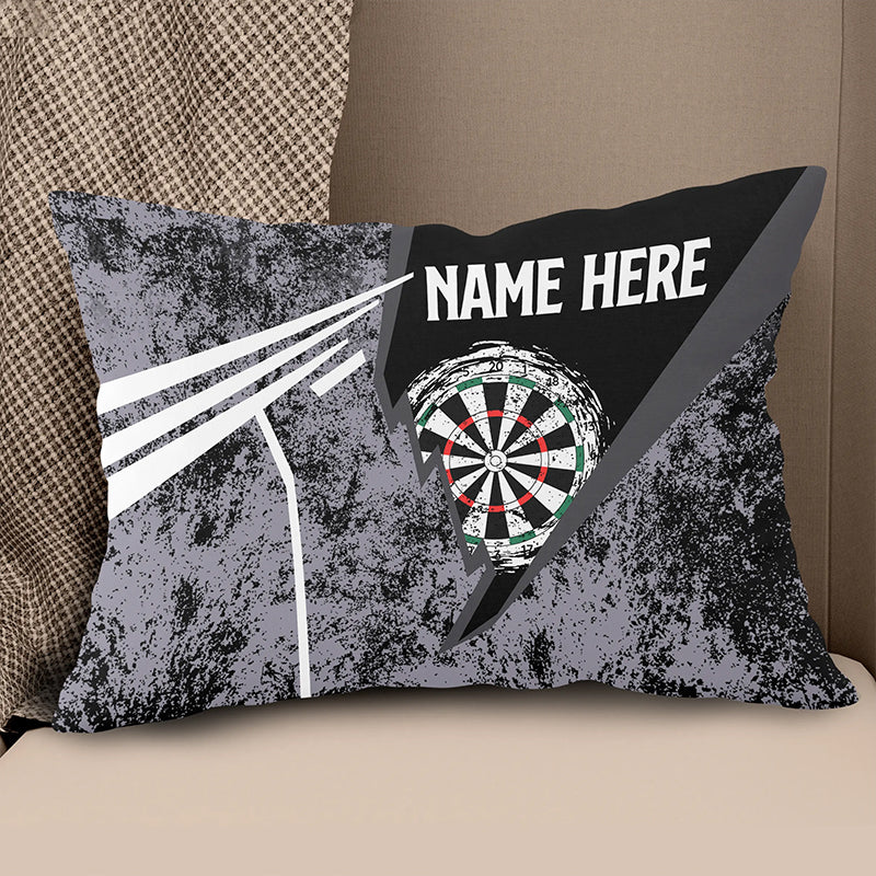 Grunge Retro Custom Darts Pillow Personalized Dart Gifts For Dart Player LDT1182