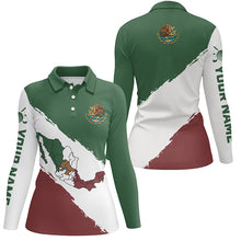 Load image into Gallery viewer, Mexico Map Golf Polo Shirts Patriotic Mexican Flag Golf Shirts For Women Best Golf Gifts LDT0431
