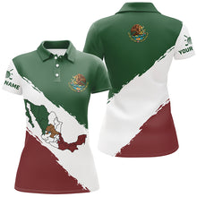 Load image into Gallery viewer, Mexico Map Golf Polo Shirts Patriotic Mexican Flag Golf Shirts For Women Best Golf Gifts LDT0431