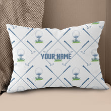 Load image into Gallery viewer, Golf Putter And Ball Custom Golf Throw Pillow Personalized Golfing Gifts LDT1094