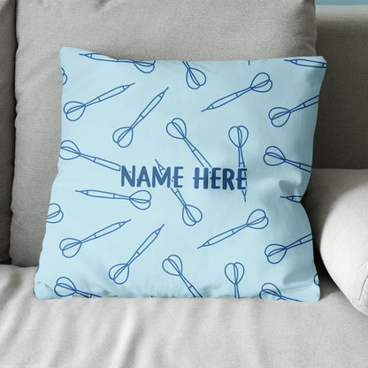 Blue Darts Seamless Pattern Custom Dart Pillow Personalized Darts Gifts LDT1200