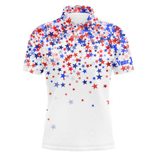 Load image into Gallery viewer, 3D American Stars Mens Golf Polo Shirts Custom Patriotic Golf Shirts For Men Golfing Gifts LDT1414