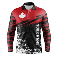Load image into Gallery viewer, Retro Canadian Golf Mens Polo Shirt Custom Canada Flag Patriotic Golf Tops For Men Golfing Gifts LDT0890