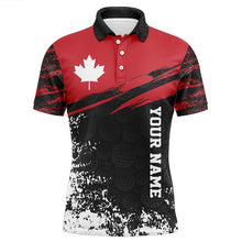 Load image into Gallery viewer, Retro Canadian Golf Mens Polo Shirt Custom Canada Flag Patriotic Golf Tops For Men Golfing Gifts LDT0890